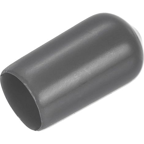 20Pcs Embouts en Caoutchouc de 8 mm de Diamètre Intérieur pour Tubes Ronds en Vinyle PVC, Couvercle de Boulon, Protecteurs de Filetage de Vis de Couleur Gris Foncé (1/5)
