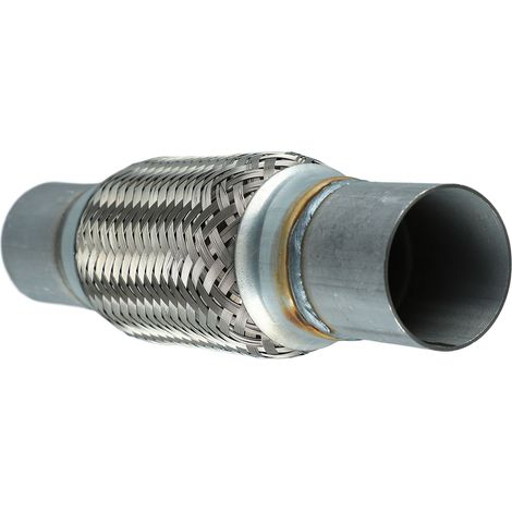 Silencieux universel en acier inoxydable, anti-corrosion, faible bruit, absorption des chocs, robuste pour pot d'échappement de voiture (1/5)