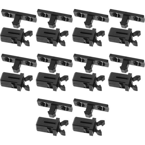 Verrou de couvercle et loquet porte poubelle, 10 pièces rechange (1/5)