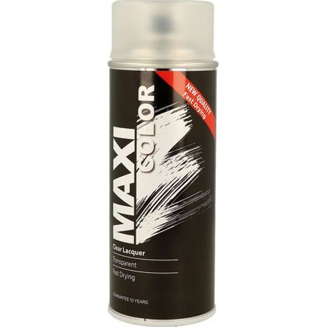 Vernis mat transparent en spray MAXICOLOR 400 ml nitrocellulose aérosol