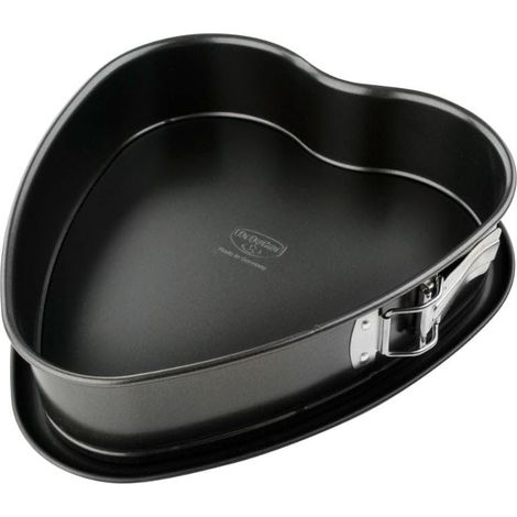 Dr.Oetker 2527 Classic Stampo a Cuore, Antiaderente, Nero