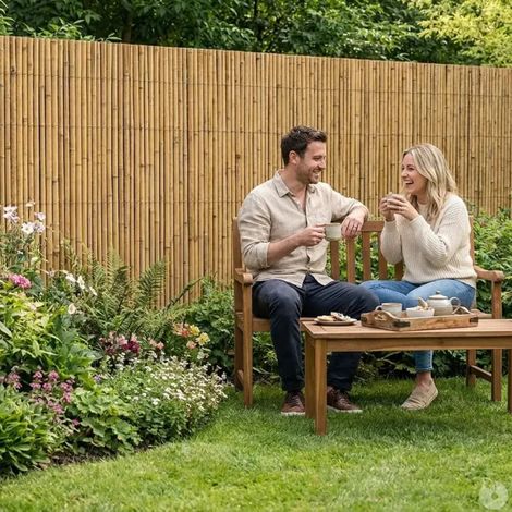 Canisse bambou fendu Largeur 5 m hauteur 1,95 m (1/5)