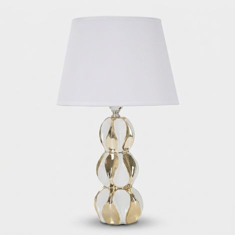 Lampe de table en céramique avec abat-jour Glam Balls (1/5)