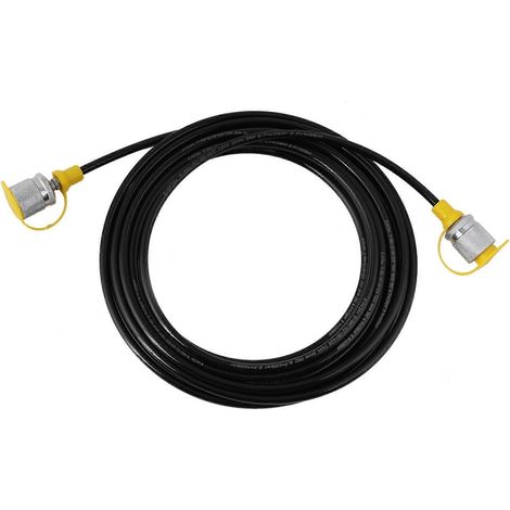 1 Stück Hydraulikdruckprüfschlauch 64 MPa 5,0 m / 16,4 Fuß M16-M16 Innengewinde Flüssigkeit Schwarz