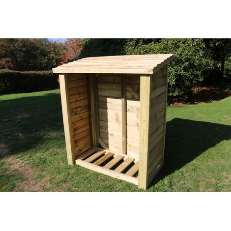 Wooden Garden Heavy Duty Logstore 5X4 (Height Ft X Width Ft) (1/3)