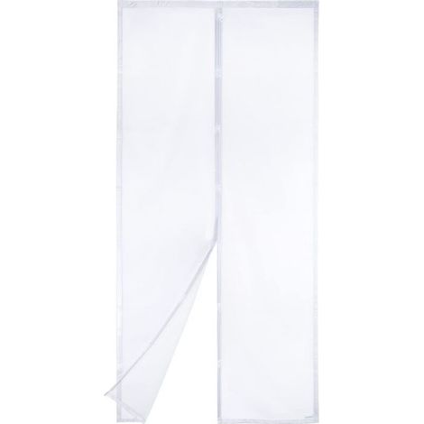 Magnetic Screen Door - Heavy Duty Mesh, Top-to-Bottom Magnetic Seal, Self-Closing, Keeps Fresh Air Inside (90x210, White) (1/4)