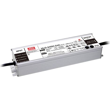 Mean Well HLG-240H-24A Driver per LED, Trasformatore per LED Tensione costante, Corrente costante 240 W 10 A 24 V/DC Ci (1/2)