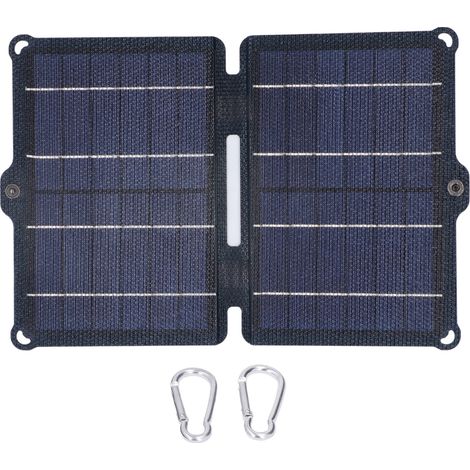 Panneau Solaire Portable 8W 5V avec Double USB pour Camping et Randonnée (1/5)