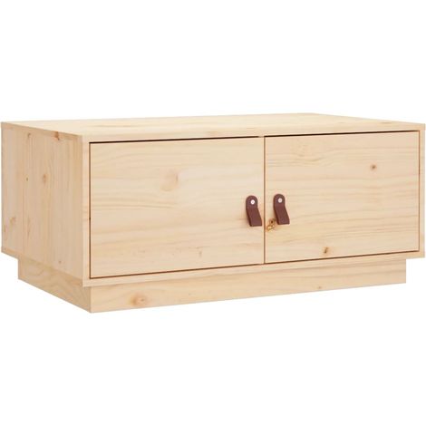 Maison Exclusive - Couchtisch 80x50x35 cm Massivholz Kiefer