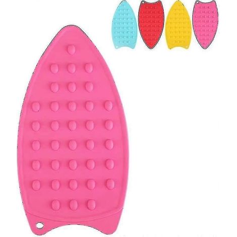 Tapis de repassage en silicone, repose-fer multifonctionnel en silicone pour table à repasser, protection contre la chaleur lors du repassage (rose)