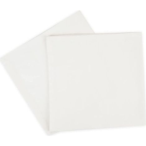 4 pièces - Serviettes de Table surdimensionnées Coton 45 CM x 45 CM (18 po x 18 po), Blanc - Tissu épais pour Une Utilisation Quotidienne (1/5)
