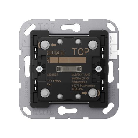 Jung Bouton-poussoir KNX universel, simple, F10, Secure, série AS/A A 1091 1ST