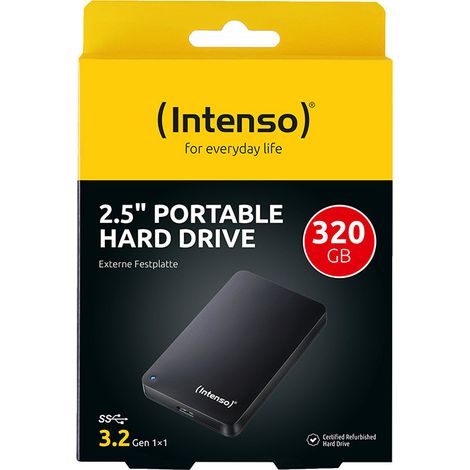 Intenso Disco Duro Portátil 320 GB, Certificado Reacondicionado (1/5)