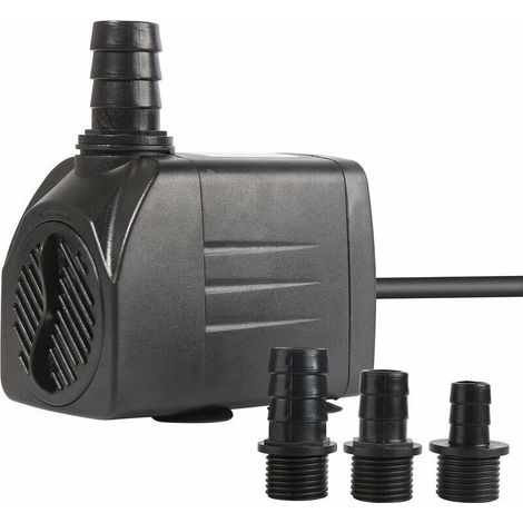 Pompe submersible, pompe d'aquarium de 1500 L/H avec conception ultra-silencieuse, pompe d'étang de 2 m de hauteur pour aquariums, aquarium, jardin, fontaines, culture hydroponique, étangs e (1/5)