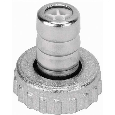 Adattatore per tubo da giardino da 3/4". Tappo in plastica per rubinetto esterno.
