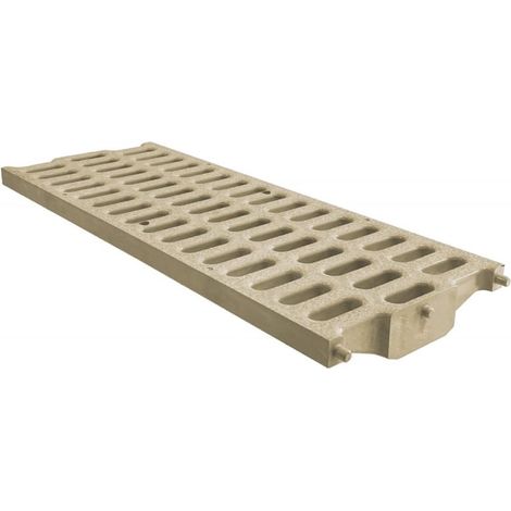 Grille renforcée Pratiko - série 200 - PVC anti-choc - sable - 200 x 500 mm - First Plast