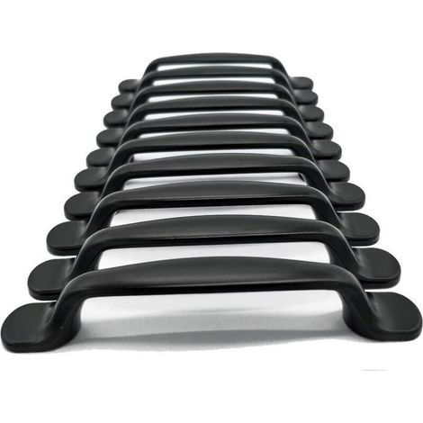 20x Kitchen Cabinet Door Handles Cupboard Drawer Bedroom Furniture Pull Center Distance 96mm, Aluminum, with screws (1/4)