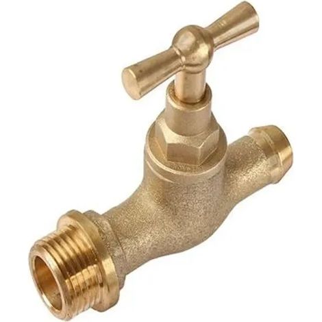 JS Válvula de vaciado con salida recta, DN15, rosca macho 1/2'', de latón, 0018331500001