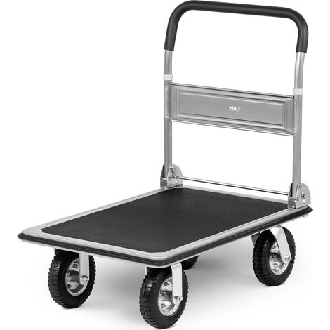 Chariot à plate-forme pliable manuel, 1 côté, jusqu'à 300 kg, 80 x 60 cm (1/7)