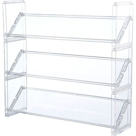 Présentoir maquillage transparent, organisateur cosmétiques bureau salle de bain (1/5)