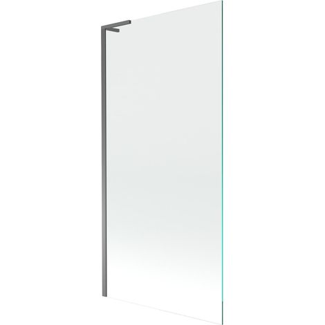 Mexen Next L mampara de bañera de 1 hoja 90 x 150 cm, transparente, metal envejecido - 895-090-000-03-00-95 (1/5)