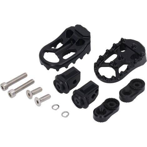 Repose-pieds arrière de moto, pédales en aluminium CNC avec dents en acier inoxydable pour F900R F900XR 2020 – 2022, noir (1/5)