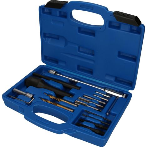 BRILLIANT TOOLS Kit d'extraction de bougies de préchauffage et de réparation de filetage 16 pièces - BT561030 (1/4)