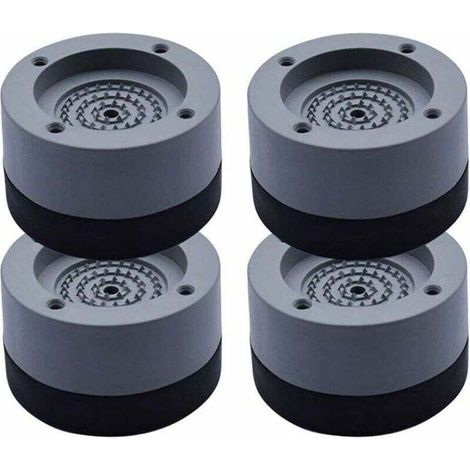 4Pcs Patins Anti Vibration Tampon Anti-vibration Lave Linge Universel Pieds Stabilisateur Piédestal pour Lave-Linge Réfrigérateur (1/5)