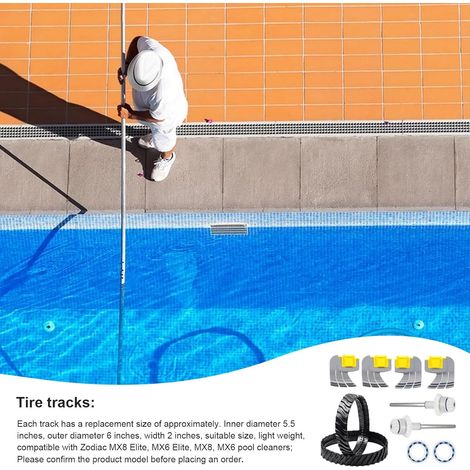 Kit di montaggio albero motore per pulitore per piscine MX8 MX6 - Ricambi resistenti, facile installazione - ALTRO (1/4)