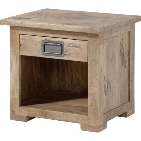 Nachttisch Mango 50x40x45 whitewash lackiert RAILWAY 387