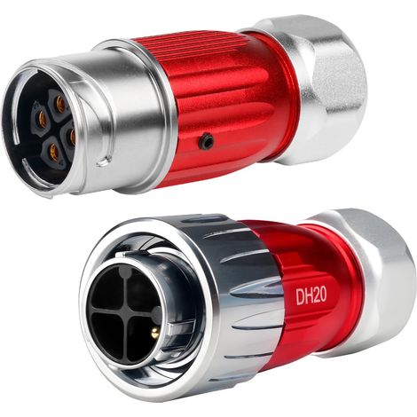 DH-20 4 Pin IP68 Waterproof Connector, Solder Assembly (1/5)
