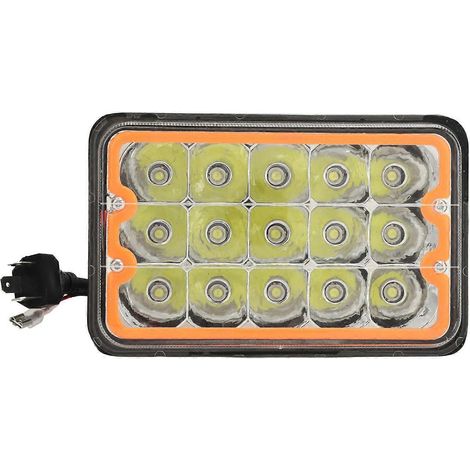 5-Zoll-45-W-LED-Autoscheinwerfer (quadratisch) mit COB-Linse, LKW-Fern- und Abblendlicht, quadratische Lampe für Fahrzeuge mit