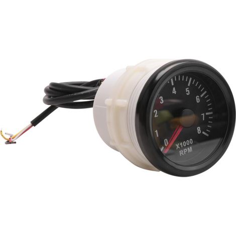 Elektrischer Drehzahlmesser 52 mm 8000 U/min Benzinmotor 3 4 5 6 8 Zylinder Auto Boot (1/4)