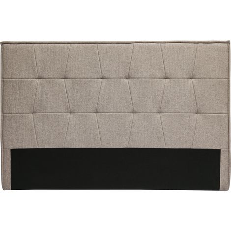 Tête de lit en tissu taupe L170 cm SUKA (1/5)