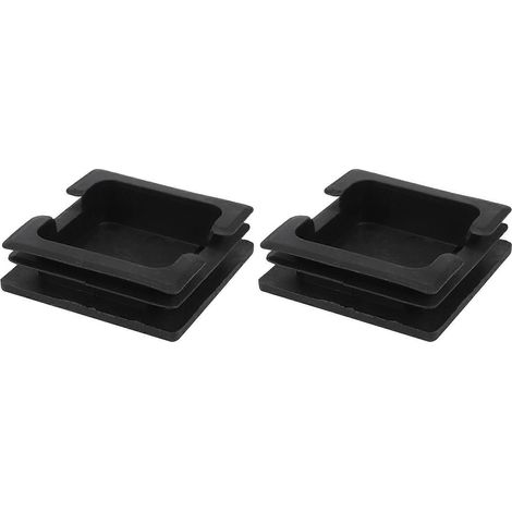 Embouts de tubes carrés en plastique 75 mm x 75 mm, 2 pièces (1/5)