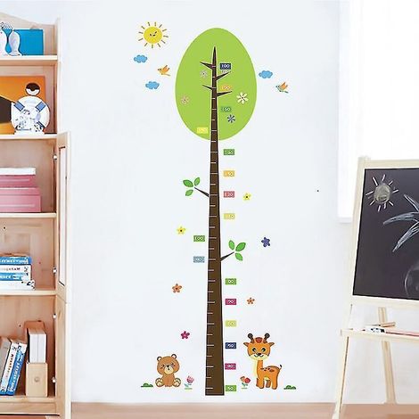 Dekorativer Wandaufkleber fürs Kinderzimmer: Höhenmessung (Cartoon-Design), Wachstumstabelle fürs Babyzimmer, 8-teiliger Wandaufkleber (1/5)
