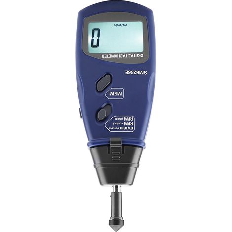 Tachymètre laser/contact SM6236E, tachymètre numérique LCD 5 chiffres 18 mm (1/5)