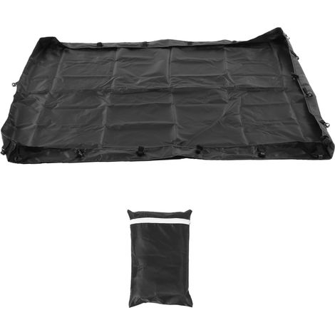 Tapis de fond de parc pour chien, couleur noire, tissu Oxford imperméabilisant, tapis de sol pour stylo pour chiot, pour la maison, 4 côtés (1/5)