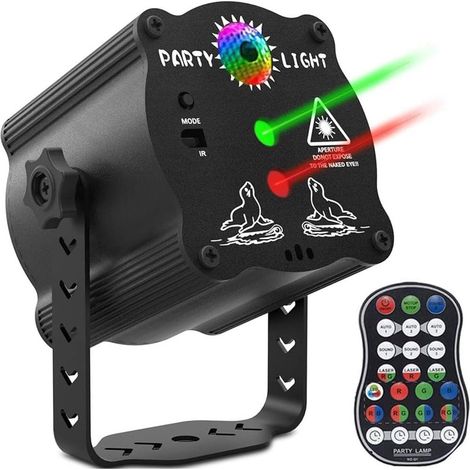 Projecteur de Noël Extérieur 60 Motifs, Éclairage de Scène Disco avec Télécommande Minuteur & LED (1/5)