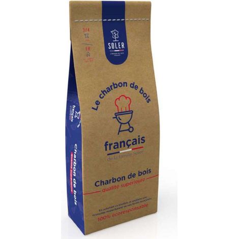 Soler Charbon de bois qualité supérieure 20L noir