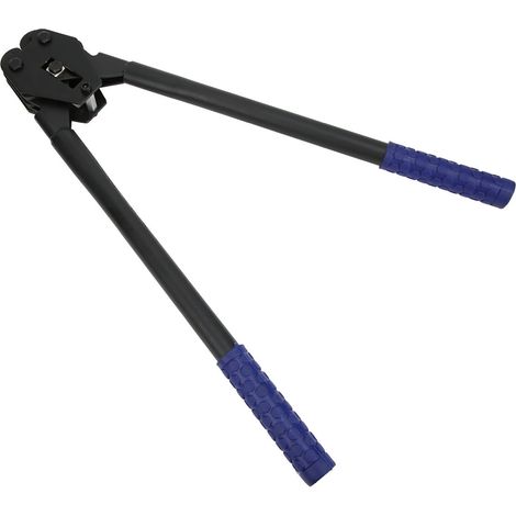 Pince à sertir pour feuillard PP/PET 12-19 mm, outil de cerclage manuel, bleu (1/5)