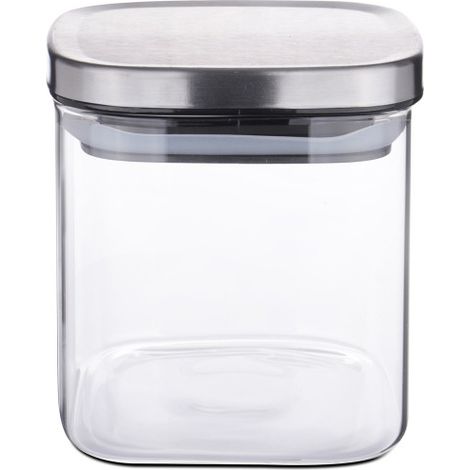 Weis - Boîte de conservation hermétique carrée en verre 600 ml (1/2)