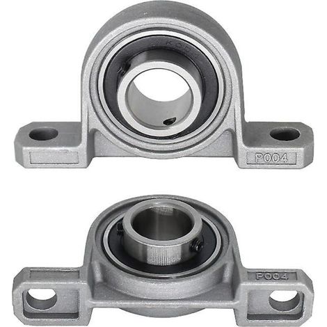 Vis de blocage de roulement Kp004 avec trou de 20 mm de diamètre, acier zingué/chromé (lot de 2) (1/4)