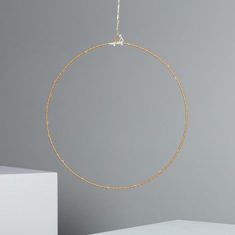 Ring mit LED-Girlande Hoop Gold