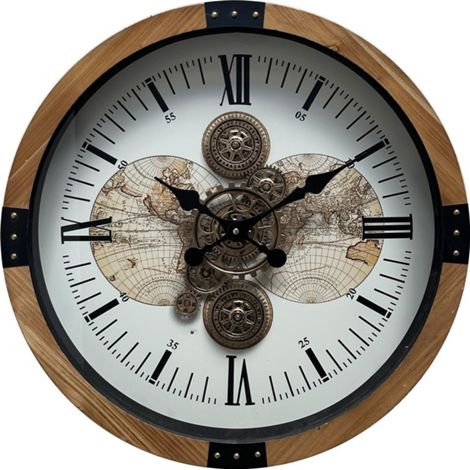 Gear Clock - L8 x W54 x H54 cm