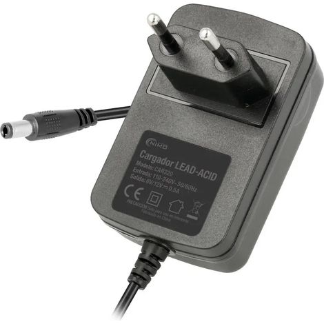 Caricabatterie al piombo 6v-12v/500mah Connettore e morsetti Car320