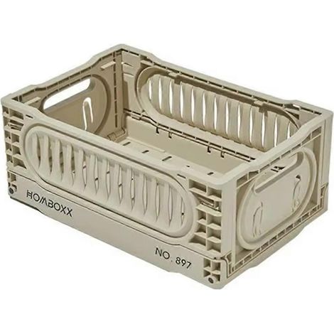 HOMBOXX Grands paniers de rangement pliables et empilables - Organiseurs ménagers multi-usages pour jouets, objets divers, grande capacité (1/5)