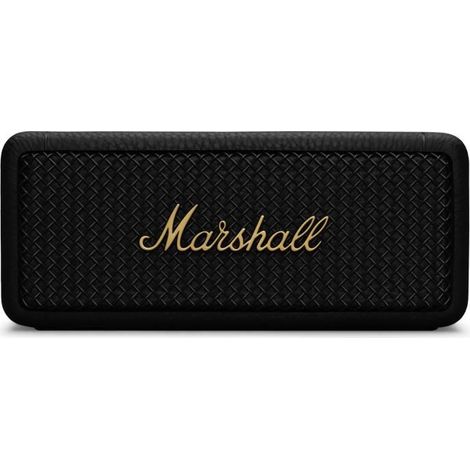 MARSHALL EMBERTON II - Tragbarer Bluetooth-Lautsprecher - 30h Akkulaufzeit - Schwarz und Messing