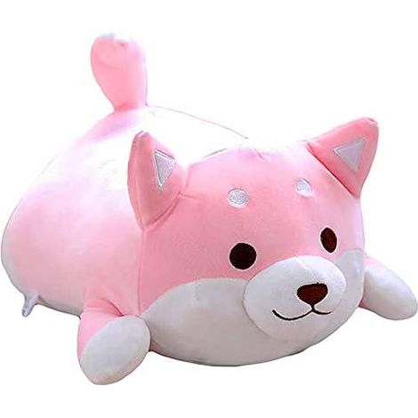 Peluche Chien Shiba Inu Mignonne Douce Kawaii Animal en Peluche 35cm (Rose) (1/5)