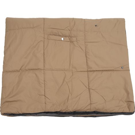 Khakifarbene Heizdecke mit konstanter Temperatur, aus Polyester und PVC, waschbar und schnell aufheizend, ideal für den Winter. Elektrischer Schal für kalte Tage. (1/5)